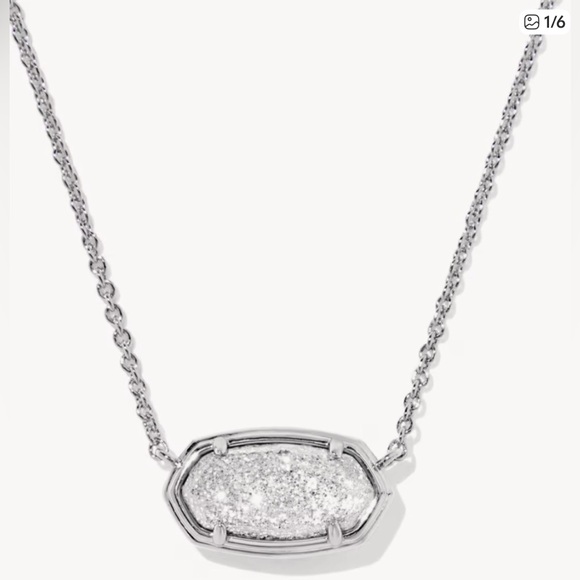 ✨KENDRA SCOTT Elisa 2025 Silver Collector’s Edition Short Pendant Necklace - Picture 3 of 10